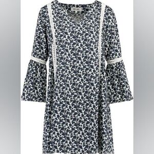 Dry Lake Tamara Pocket Tunic Dress with Bell Sleeves